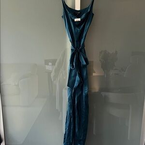 INTERMIX Teal Draped Cami
